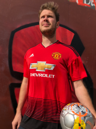Maillot Manchester United porté Maillot Manchester United porté
