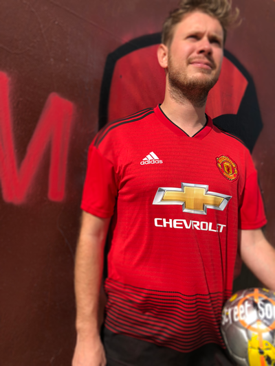 Maillot Manchester United porté Maillot Manchester United porté
